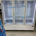 Three Glass Door Merchandiser Refrigerator with LED Lighting