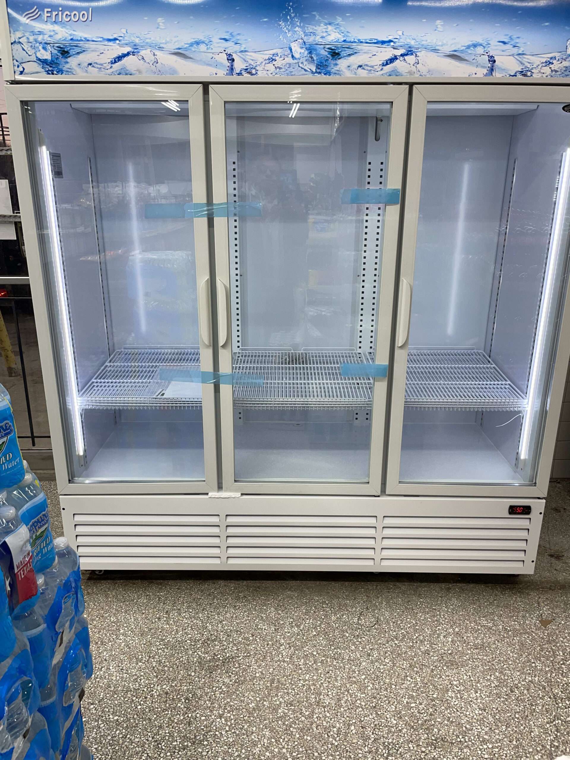 11A58F6F-4F23-4896-9EA6-136EC46E4D66-2-scaled-1.jpeg Three Glass Door Merchandiser Refrigerator with LED Lighting - Image 1