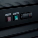 Coldline G48-B 48" Two Glass Door Merchandiser Refrigerator with LED Lighting - Black - Image 2