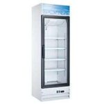 Coldline G15-W 26" White Glass Door Merchandiser Refrigerator with LED lighting