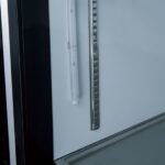 Coldline G53-B 53" Double Glass Swing Door Merchandiser Refrigerator with LED Lighting - Black - Image 3