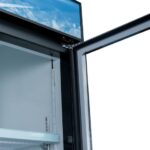 Coldline G28-B 28" Single Glass Swing Door Merchandiser Refrigerator - Black - Image 3