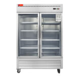 WESTLAKE Commercial Refrigerator Merchandiser 54" 2-Glass Door 49 Cu.ft Stainless Steel | Embraco ETL Display Cooler Reach-In for Restaurant - Image 2