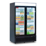 48" Black 2 Glass Door Commercial Refrigerator - Image 2
