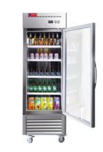 WESTLAKE Commercial Refrigerator Merchandiser 27" 1-Glass Door 23 Cu.ft Stainless Steel | Embraco ETL Display Cooler Reach-In for Restaurant - Image 2