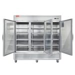 WESTLAKE Commercial Refrigerator Merchandiser 82" 3-Glass Door 72 Cu.ft Stainless Steel | 100% Copper Evaporator 12-Shelf Reach-In for Restaurant - Image 2