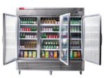 WESTLAKE Commercial Refrigerator Merchandiser 82" 3-Glass Door 72 Cu.ft Stainless Steel | Embraco ETL Display Cooler Reach-In for Restaurant - Image 2